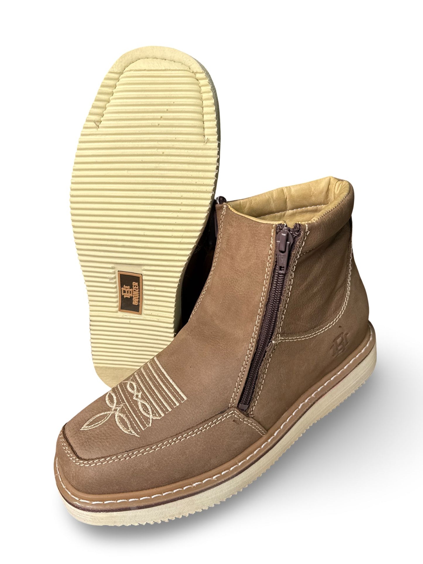 Botin Rufero Suela Mil Rayas Para Caballero