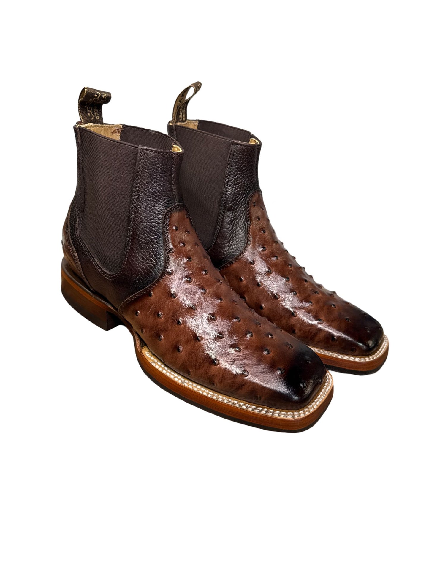 Botin Avestruz Africano Para Caballero