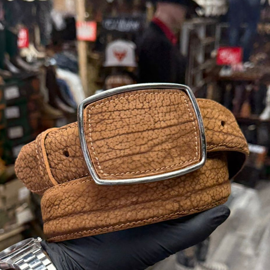 Cinto Miel Cuello De Toro Para Caballero