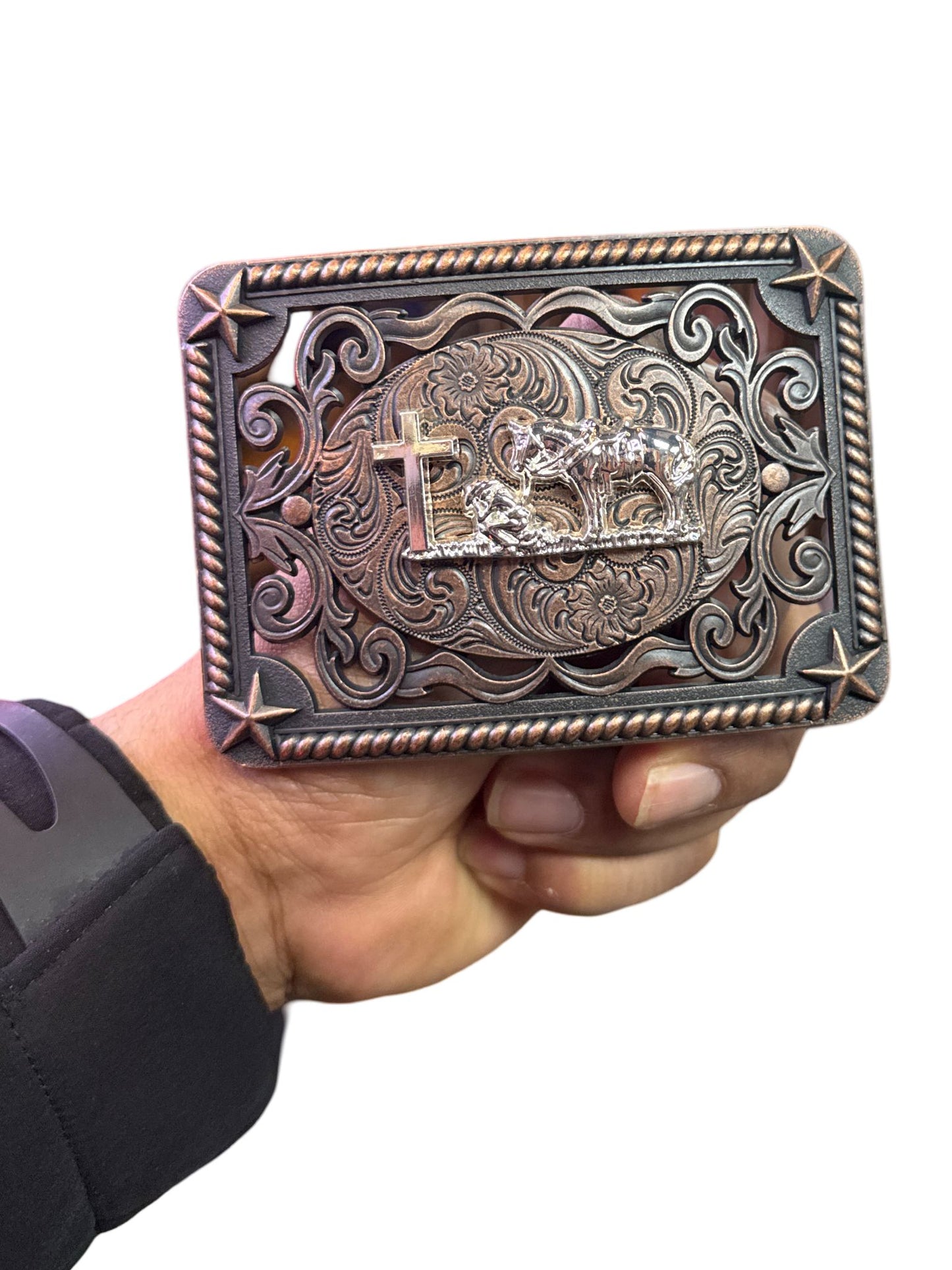 Hebilla Metal Oracion Al Vaquero para Cinto Dos Pulgadas - 100% Garantía de Calidad