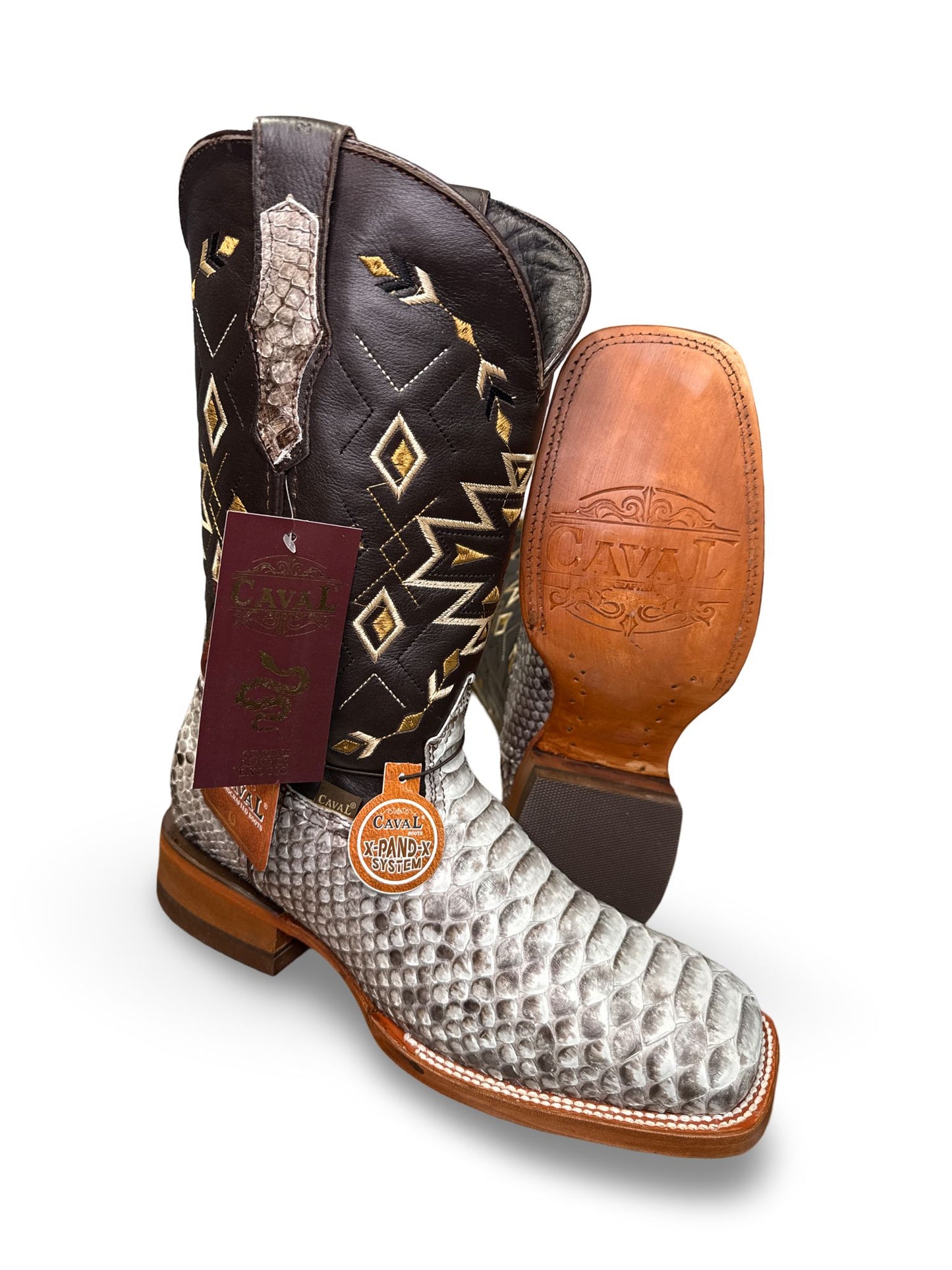 Bota Vaquera Exotica Natural Para Caballero