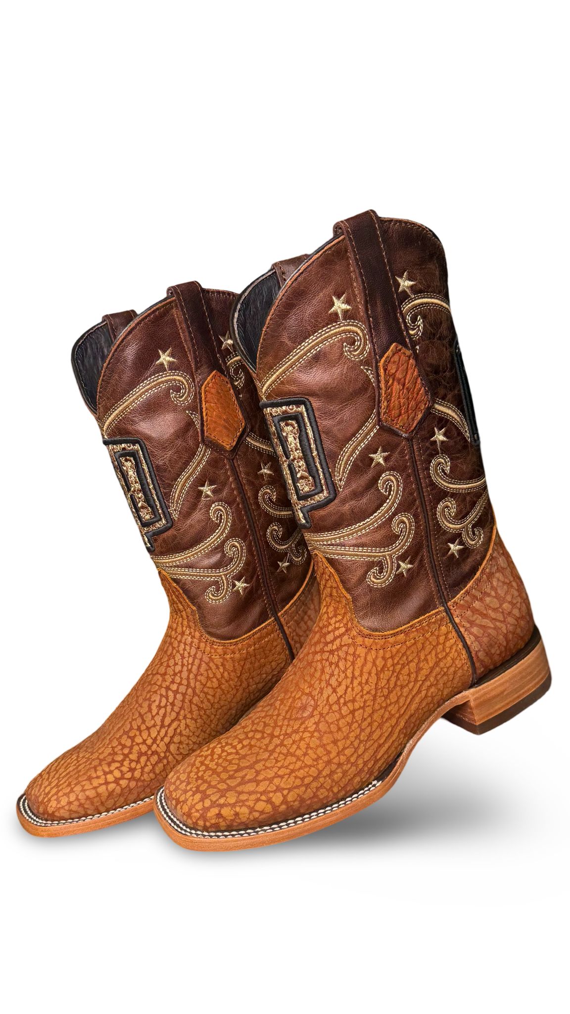 Bota Vaquera Cuello De Toro Miel Para Caballero