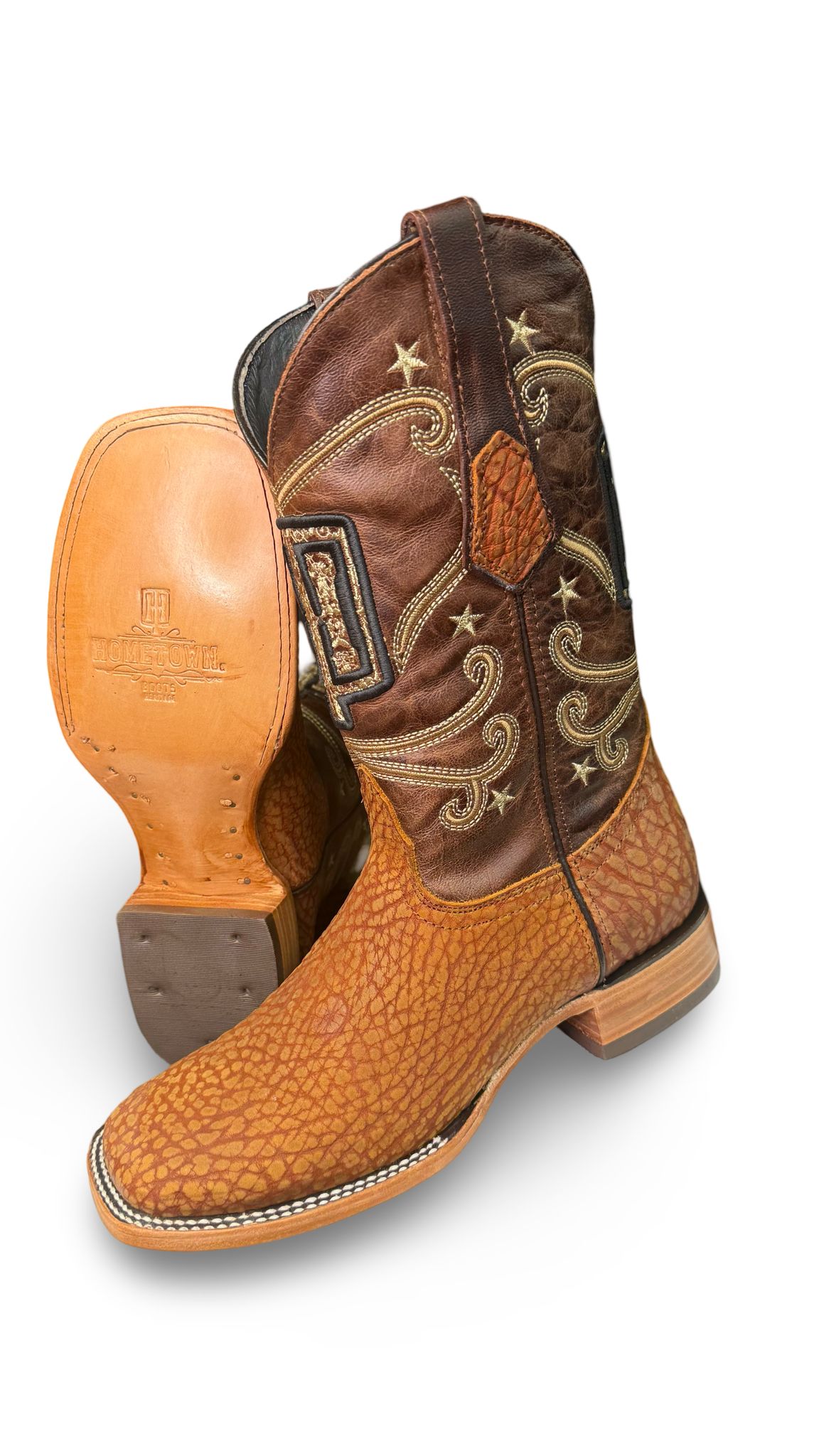 Bota Vaquera Cuello De Toro Miel Para Caballero