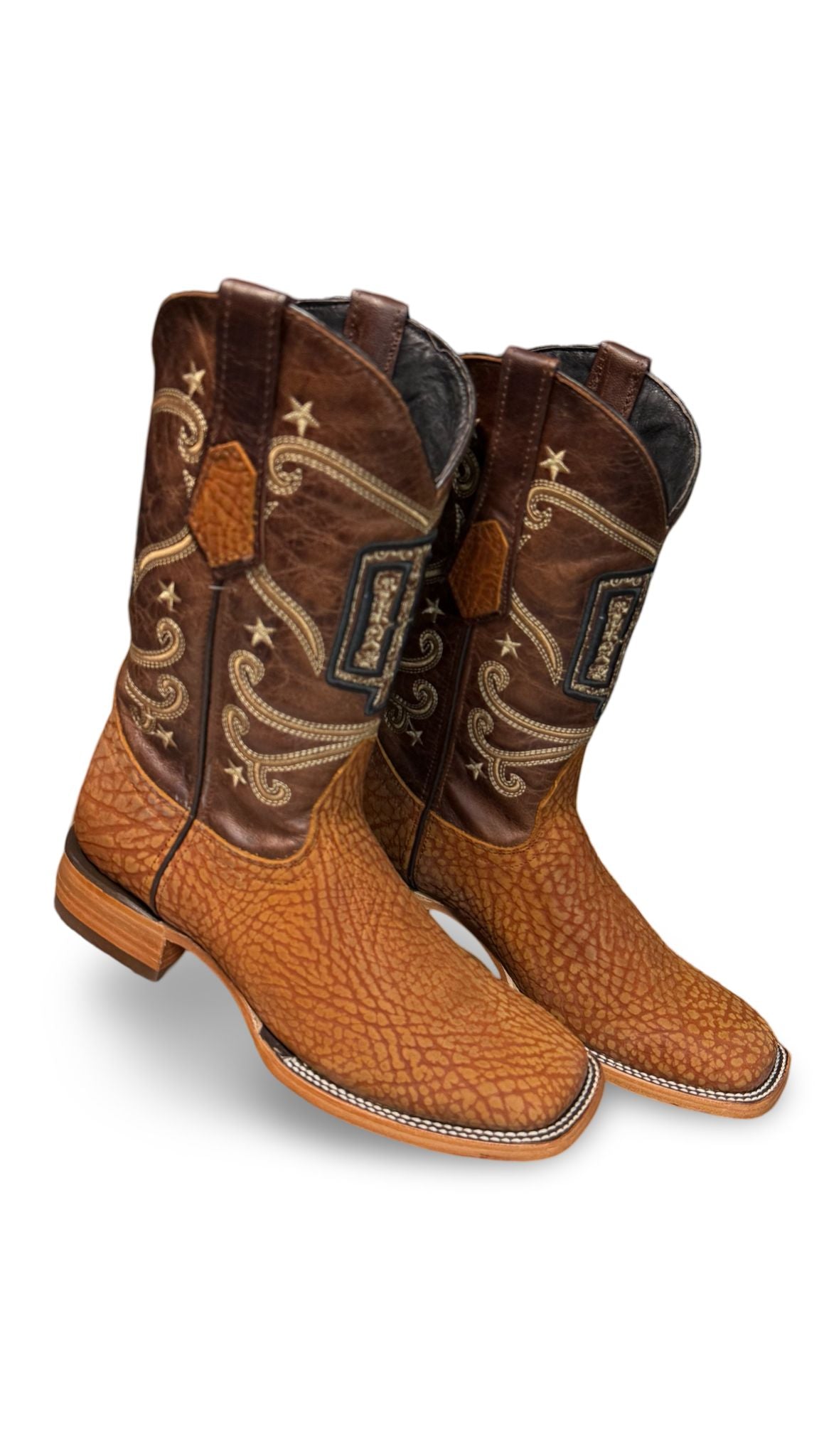 Bota Vaquera Cuello De Toro Miel Para Caballero