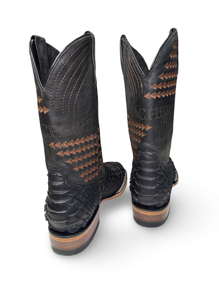 Bota Vaquera Print Piton Para Caballero