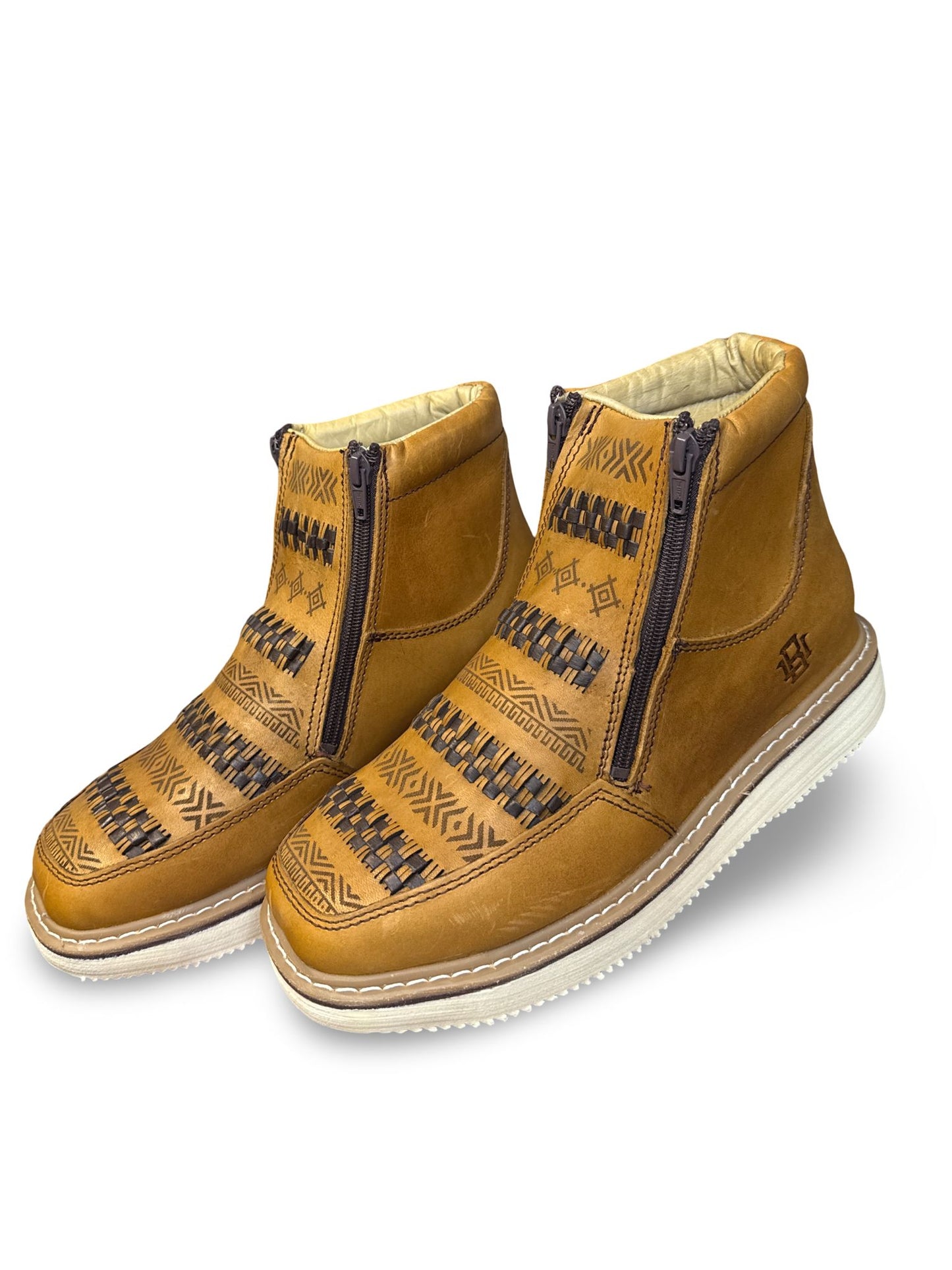 Zapato Rufero Tejido Diseno Azteca Para Caballero