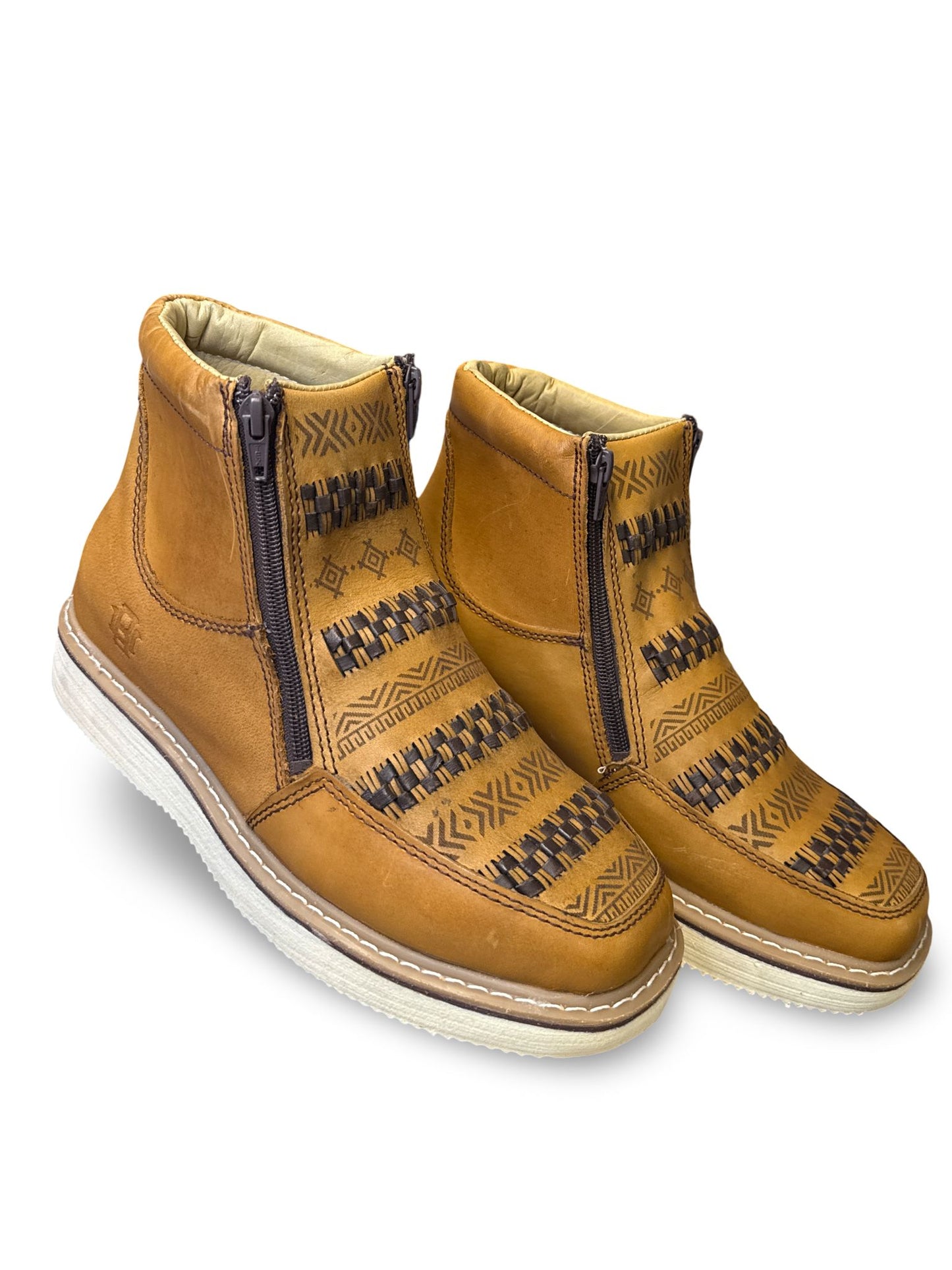 Zapato Rufero Tejido Diseno Azteca Para Caballero