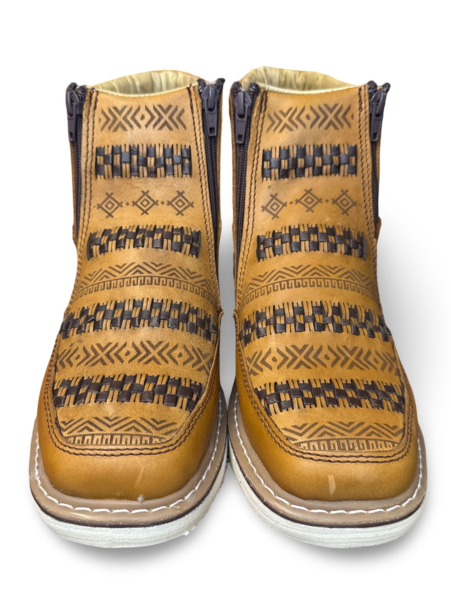 Zapato Rufero Tejido Diseno Azteca Para Caballero