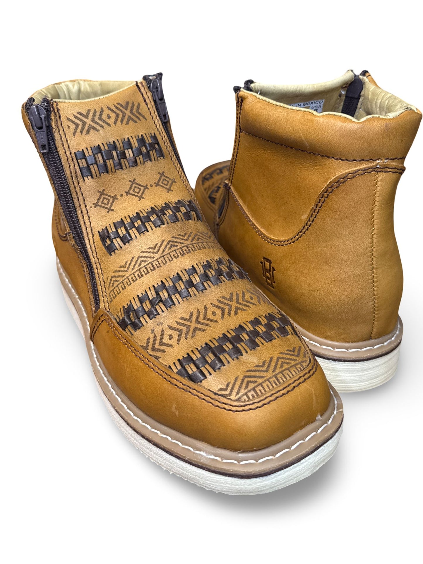 Zapato Rufero Tejido Diseno Azteca Para Caballero