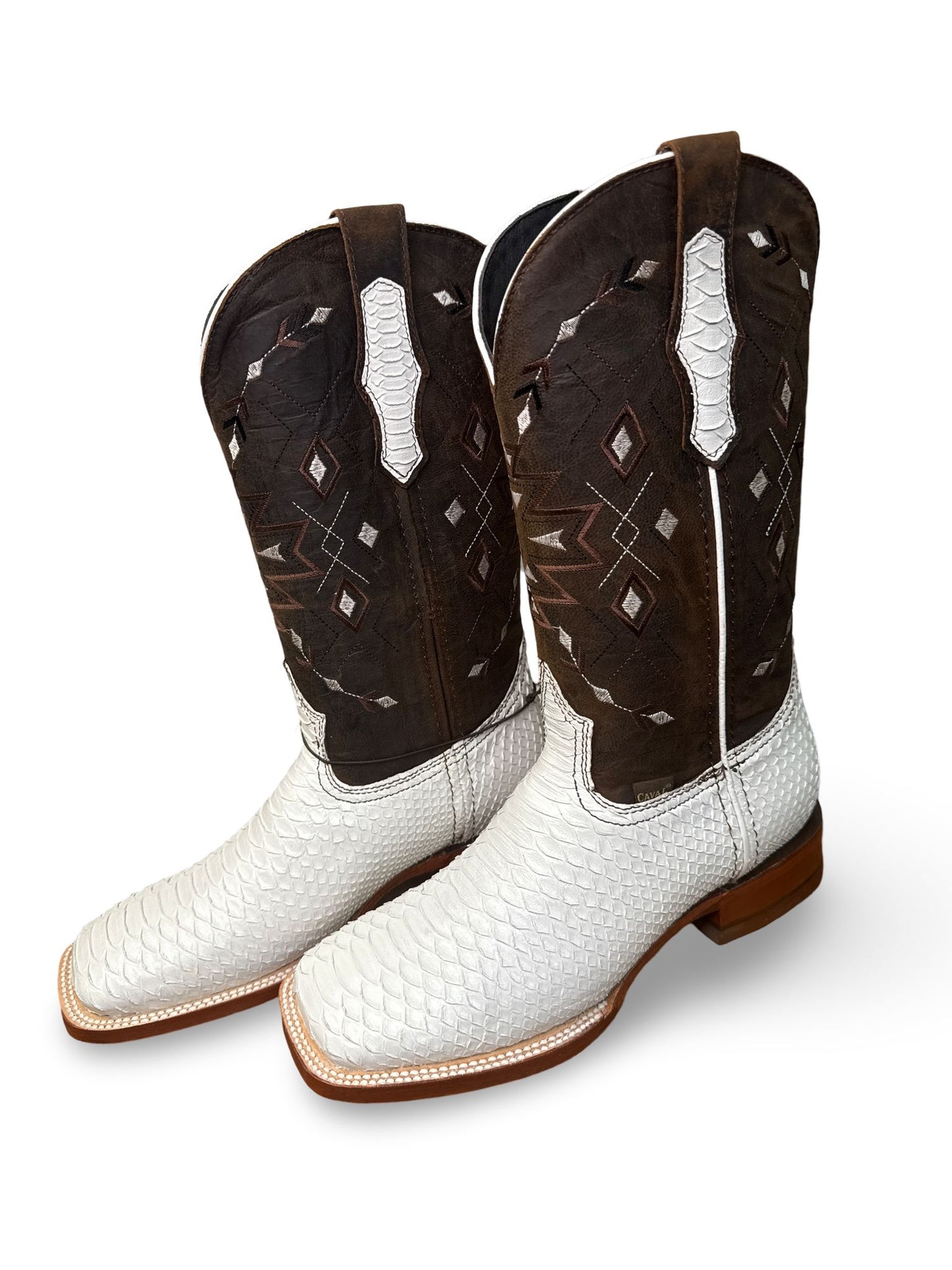 Bota Vaquera Exotica Blanco para caballero