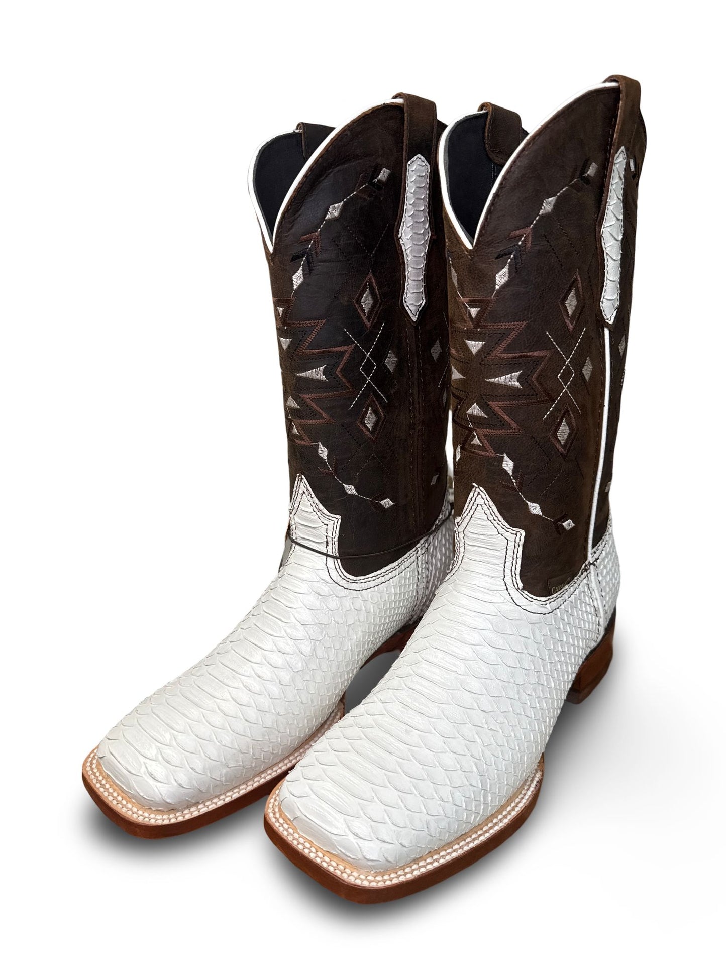 Bota Vaquera Exotica Blanco para caballero