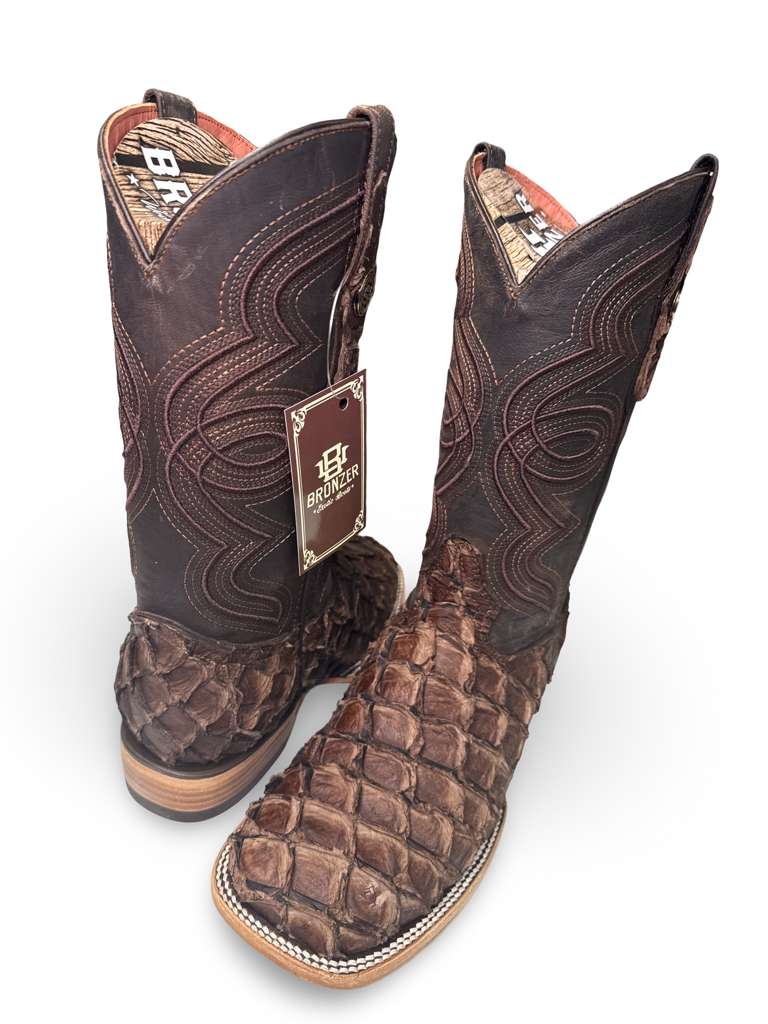 Bota Vaquera Original Pescado Piraruco Para Caballero