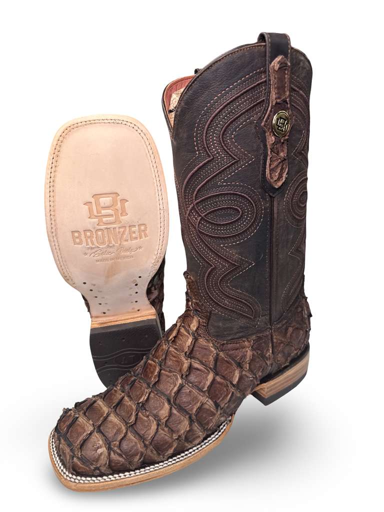 Bota Vaquera Original Pescado Piraruco Para Caballero