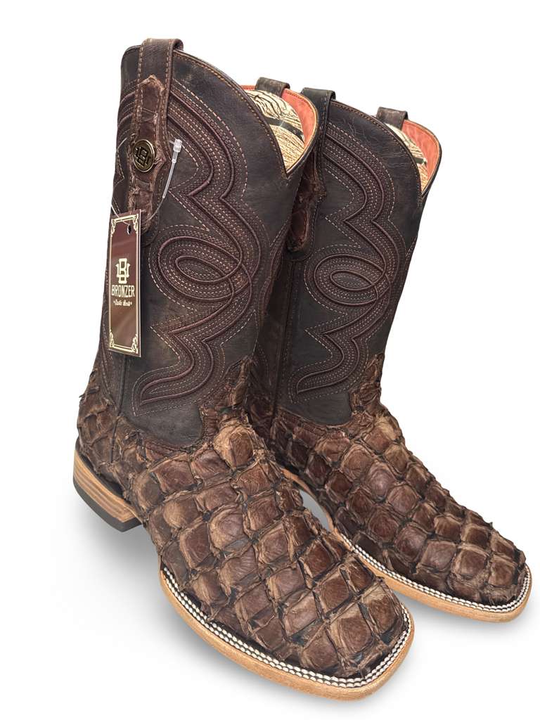Bota Vaquera Original Pescado Piraruco Para Caballero