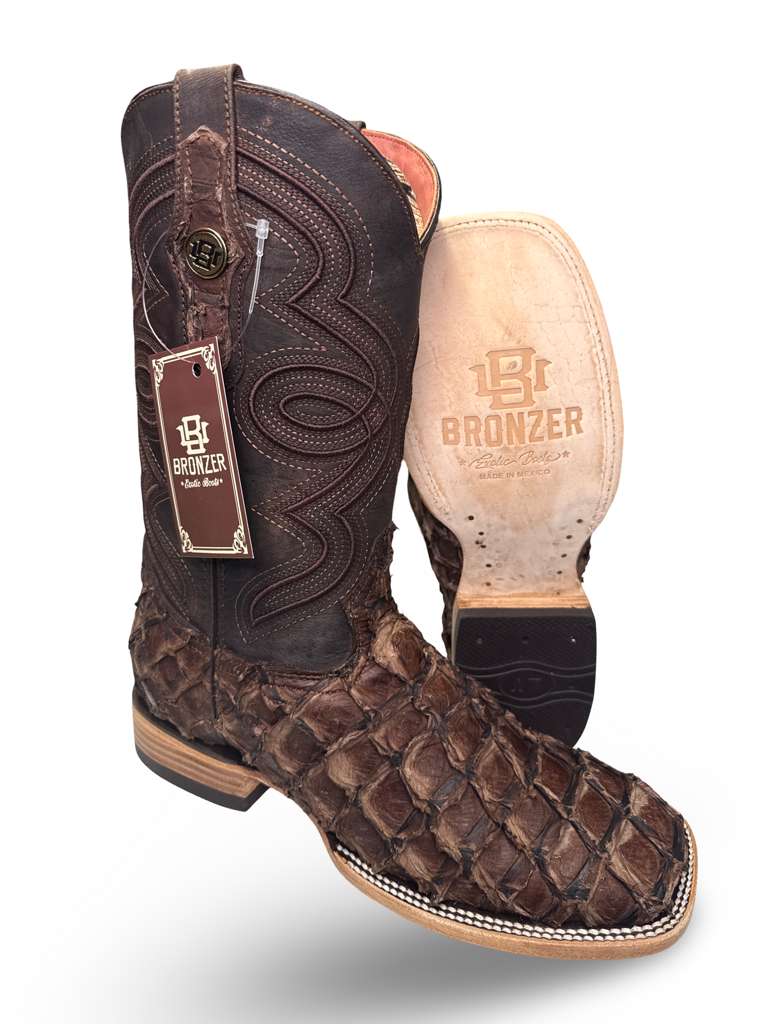 Bota Vaquera Original Pescado Piraruco Para Caballero