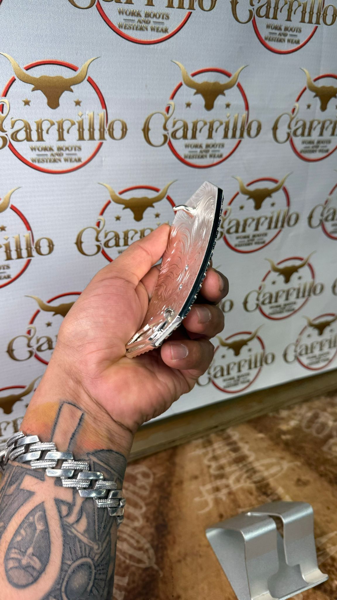 Hebilla con Imagen de San Juditas para Cinto de 2 Pulgadas -