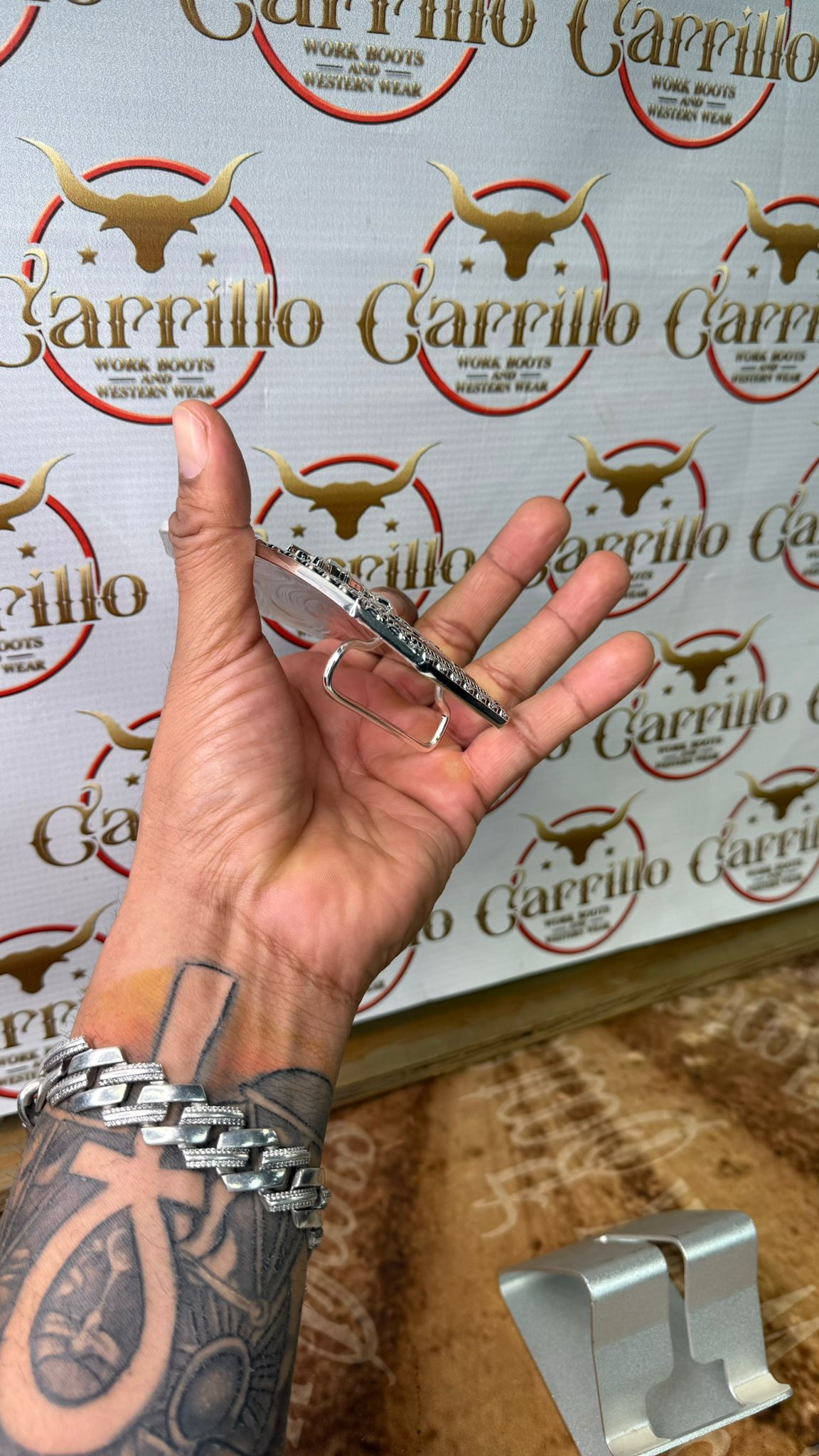 Hebilla con Imagen de San Juditas para Cinto de 2 Pulgadas -