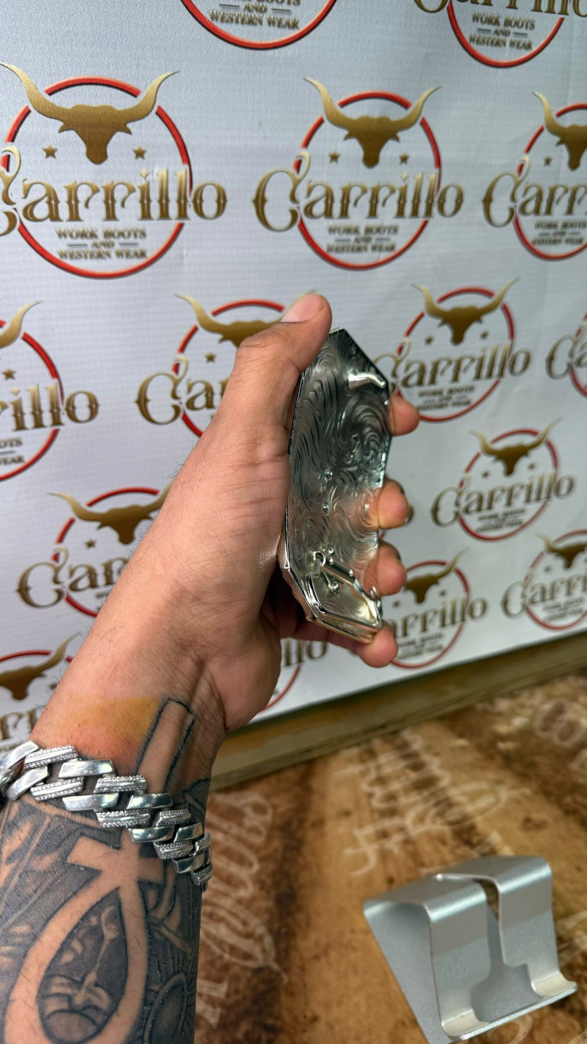 Hebilla con Imagen de San Juditas para Cinto de 2 Pulgadas -
