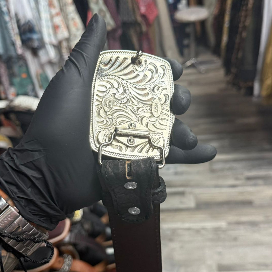 Cinto Miel Cuello De Toro Para Caballero