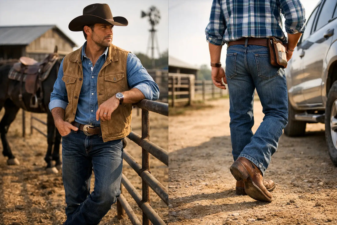 Mejores outfits western para hombre y trabajo
