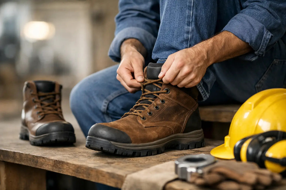Work boot sizing guide para acertar