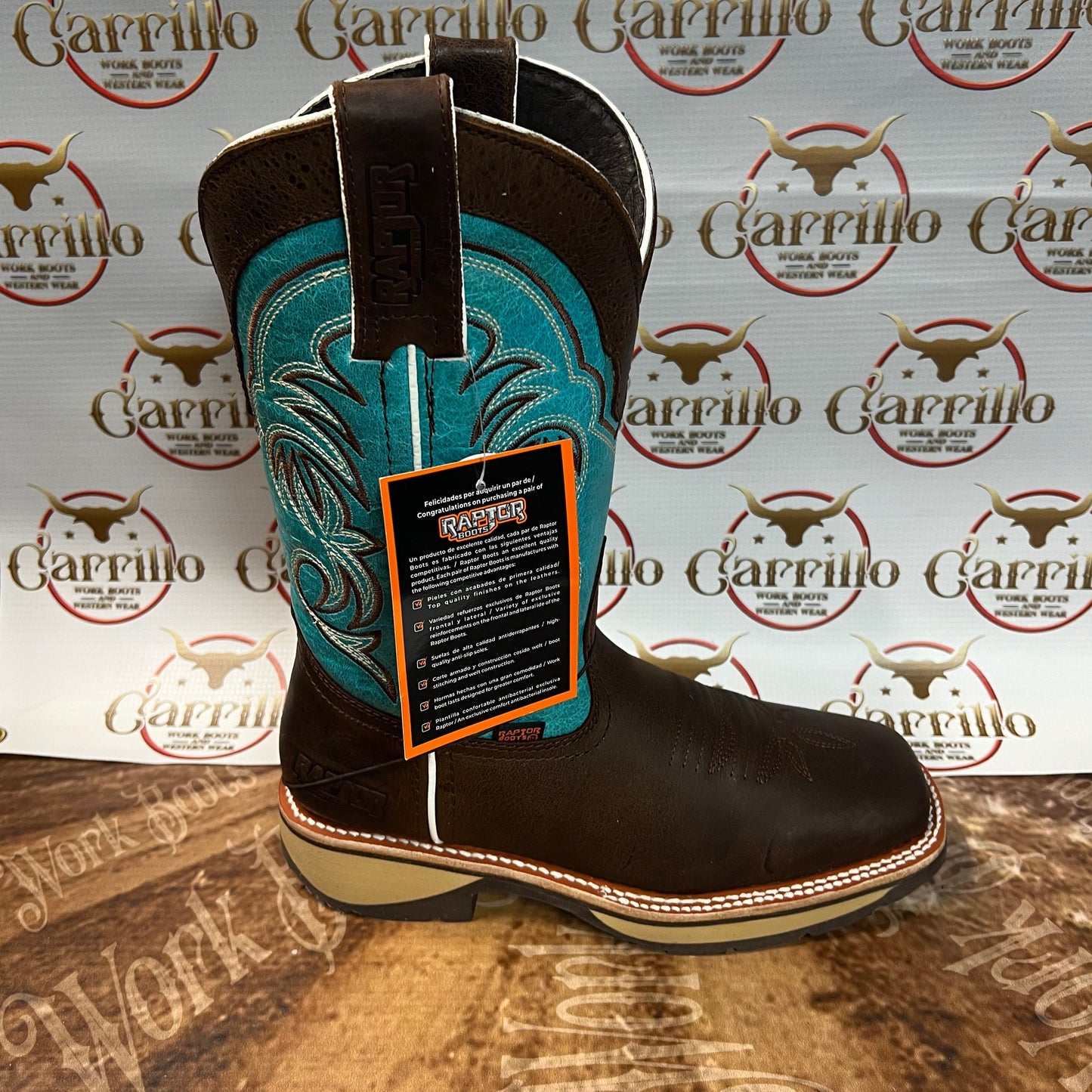 Raptor work boot Aqua no-steel