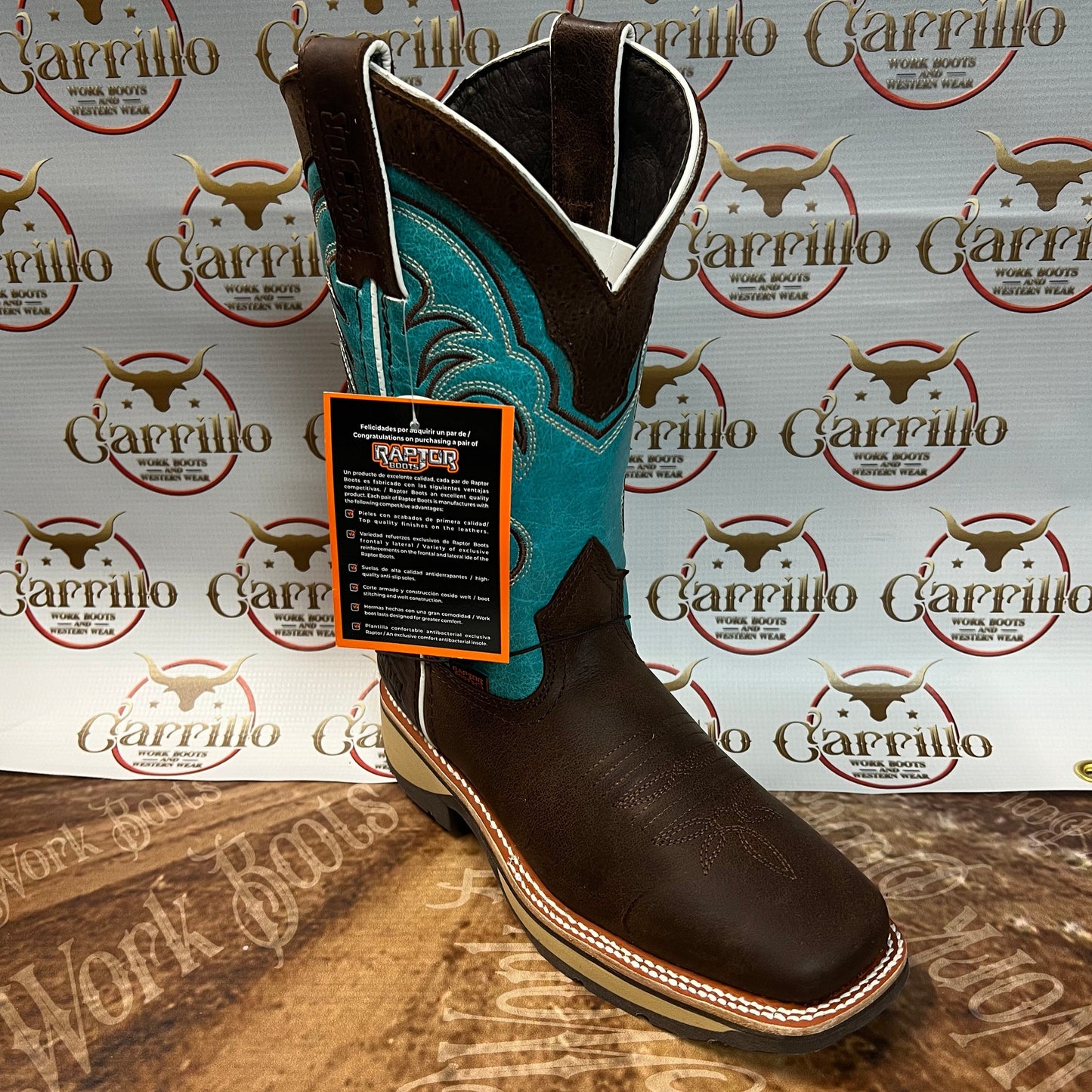 Raptor work boot Aqua no-steel