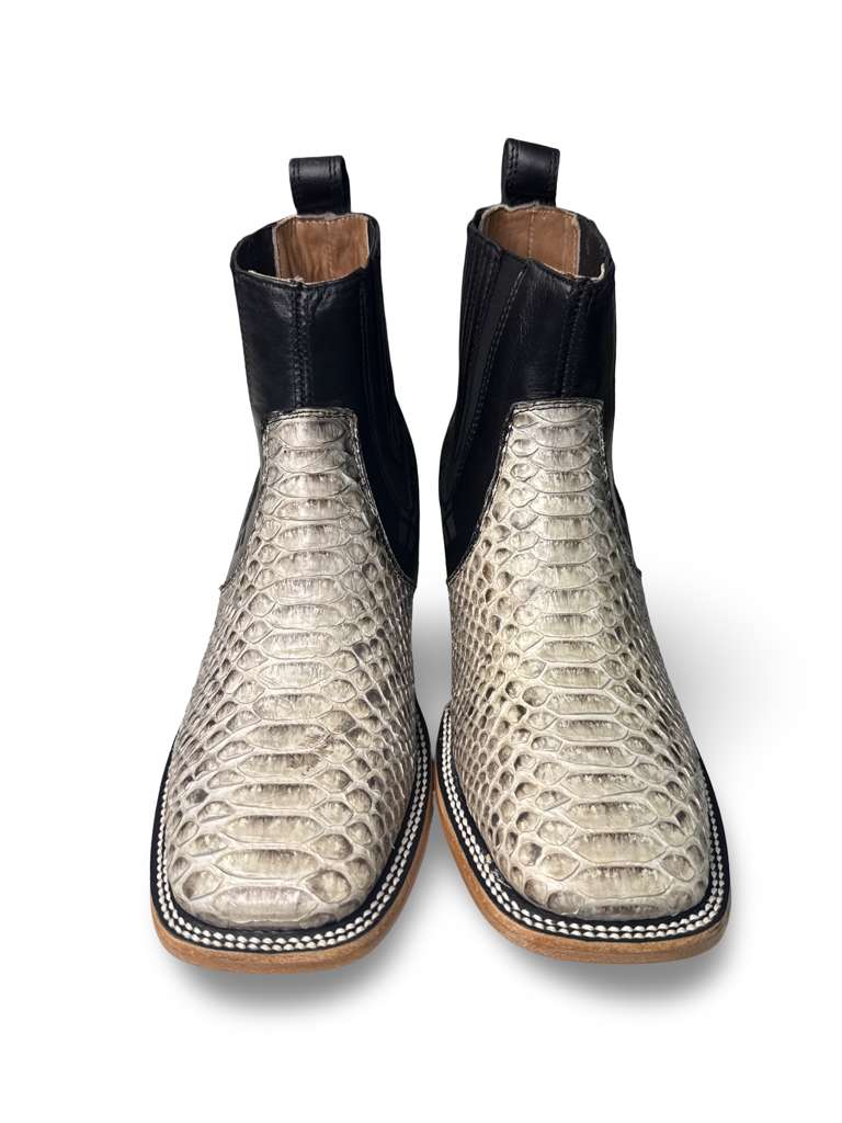 Botin Vaquero Piton Natural Para Caballero