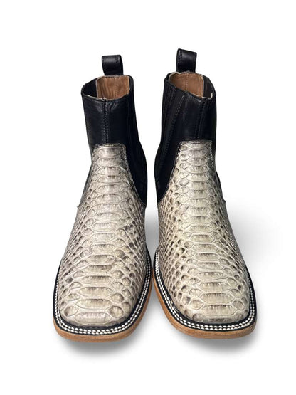 Botin Vaquero Piton Natural Para Caballero