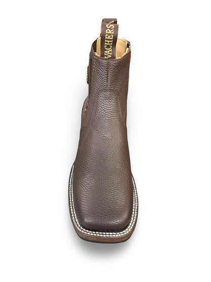 Botin Vaquero Choco Con Cierre Para Caballero