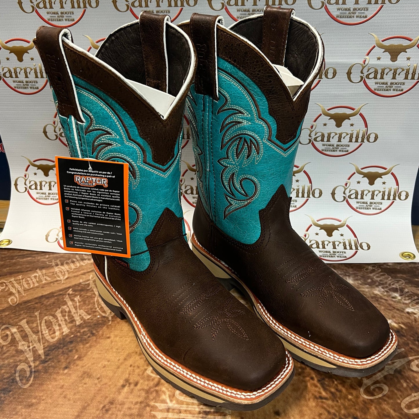 Raptor work boot Aqua no-steel