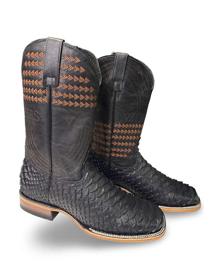 Bota Vaquera Print Piton Para Caballero