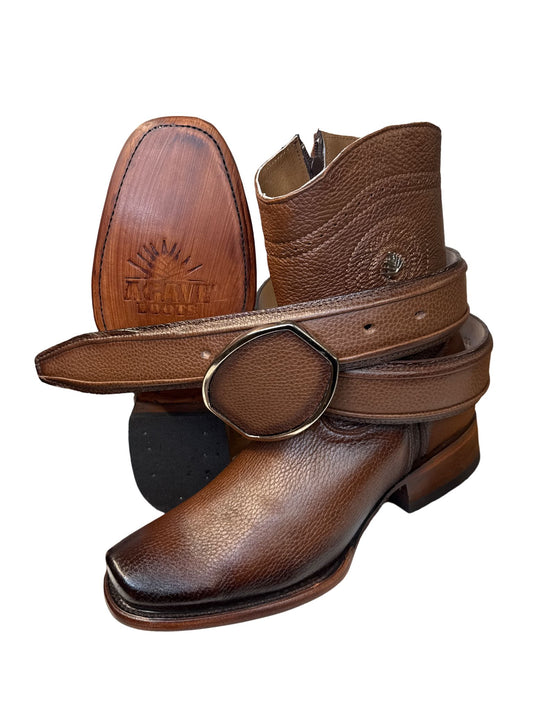 Bota Vaquera Estilo Dubai Venado Para Caballero