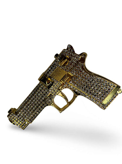 Evilla Metalica Con Diamantes Para Caballero