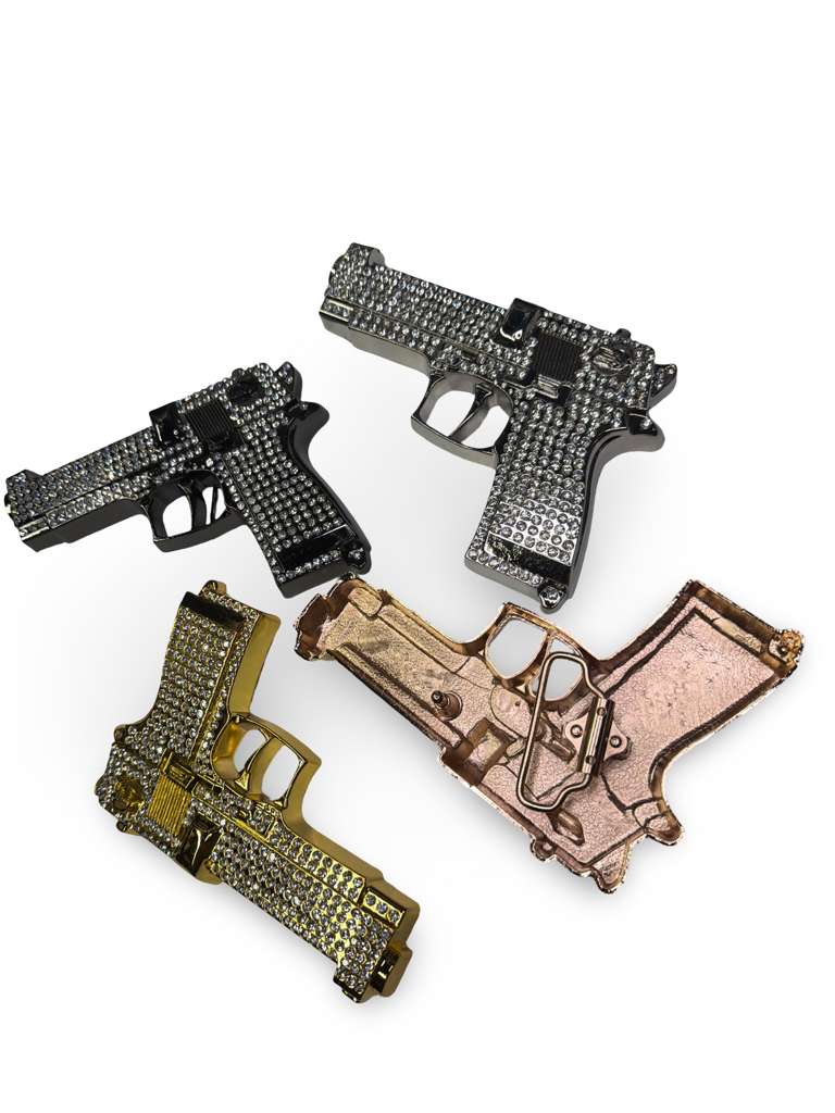 Evilla Metalica Con Diamantes Para Caballero