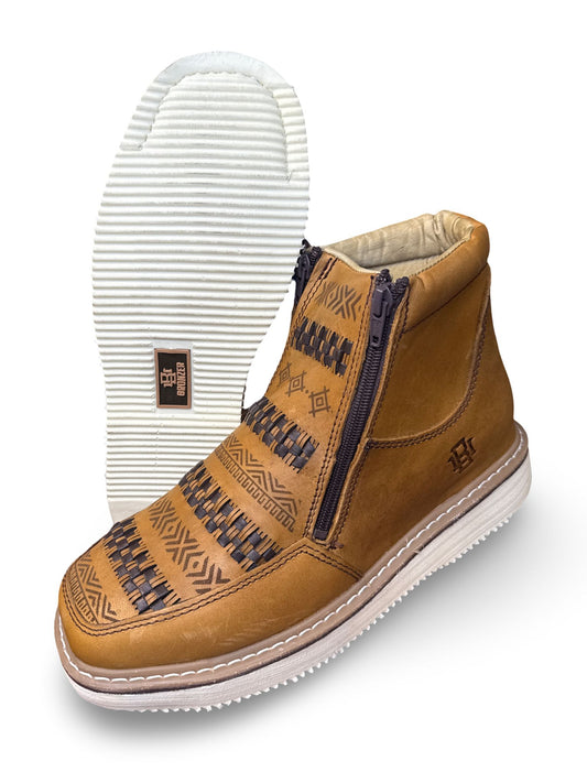 Zapato Rufero Tejido Diseno Azteca Para Caballero