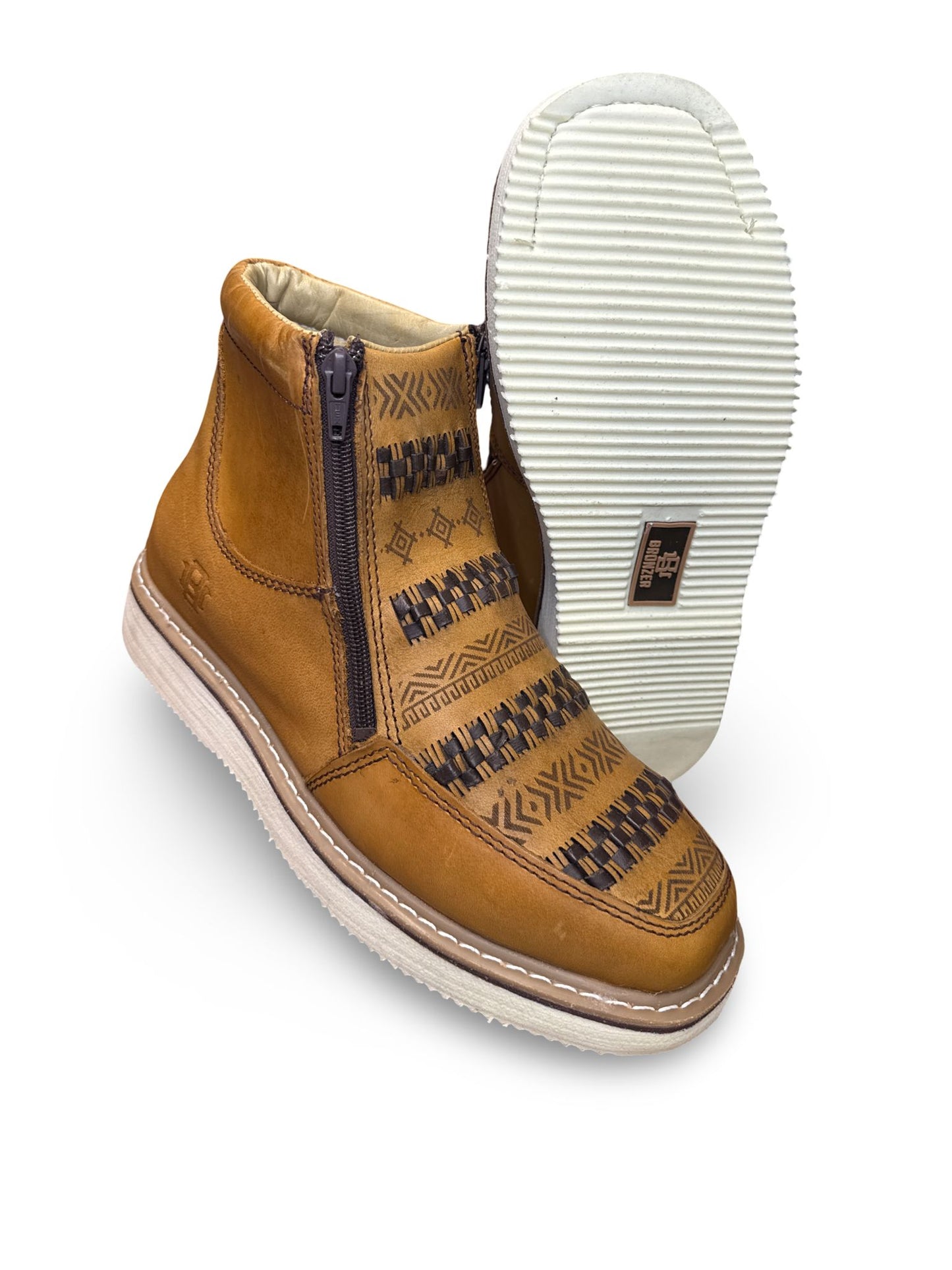 Zapato Rufero Tejido Diseno Azteca Para Caballero