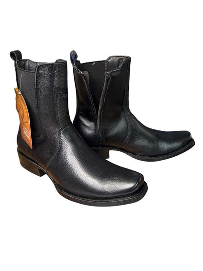 Botin Vaquera Caval Estilo Dubai Venado Negro Para Caballero