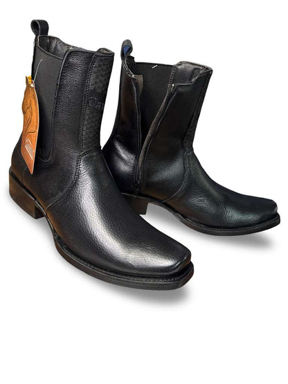 Botin Vaquera Caval Estilo Dubai Venado Negro Para Caballero