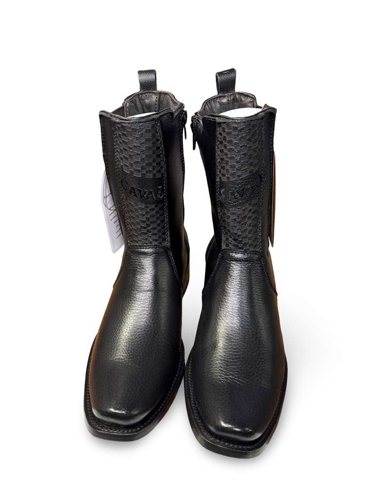 Botin Vaquera Caval Estilo Dubai Venado Negro Para Caballero