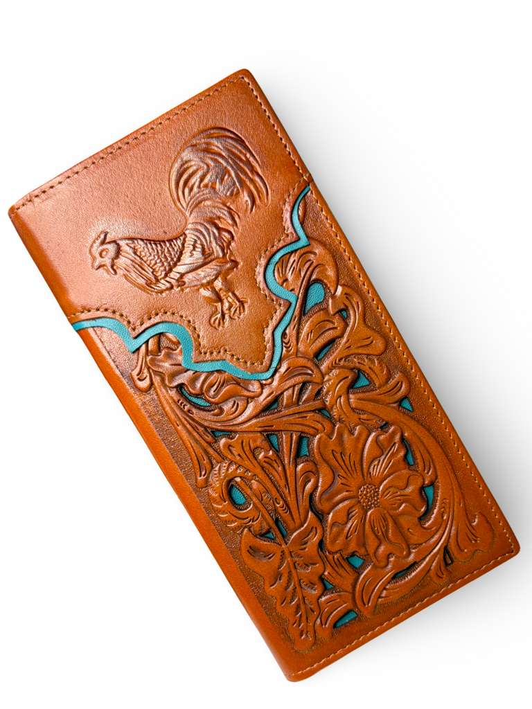 Carteras Largas Cincelada Para Caballero