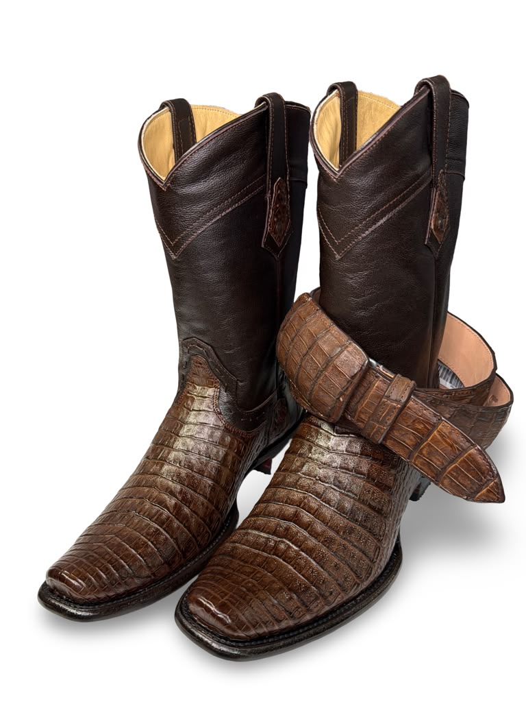 Bota Vaquera Coco Belly Con Cinto Para Caballero