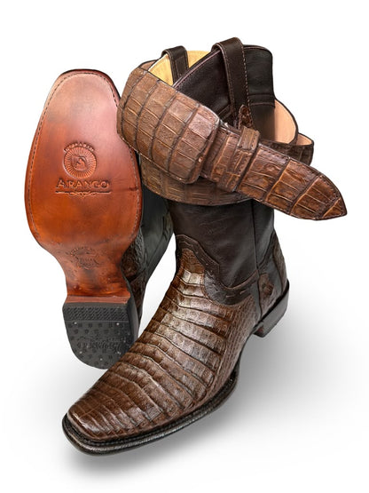 Bota Vaquera Coco Belly Con Cinto Para Caballero