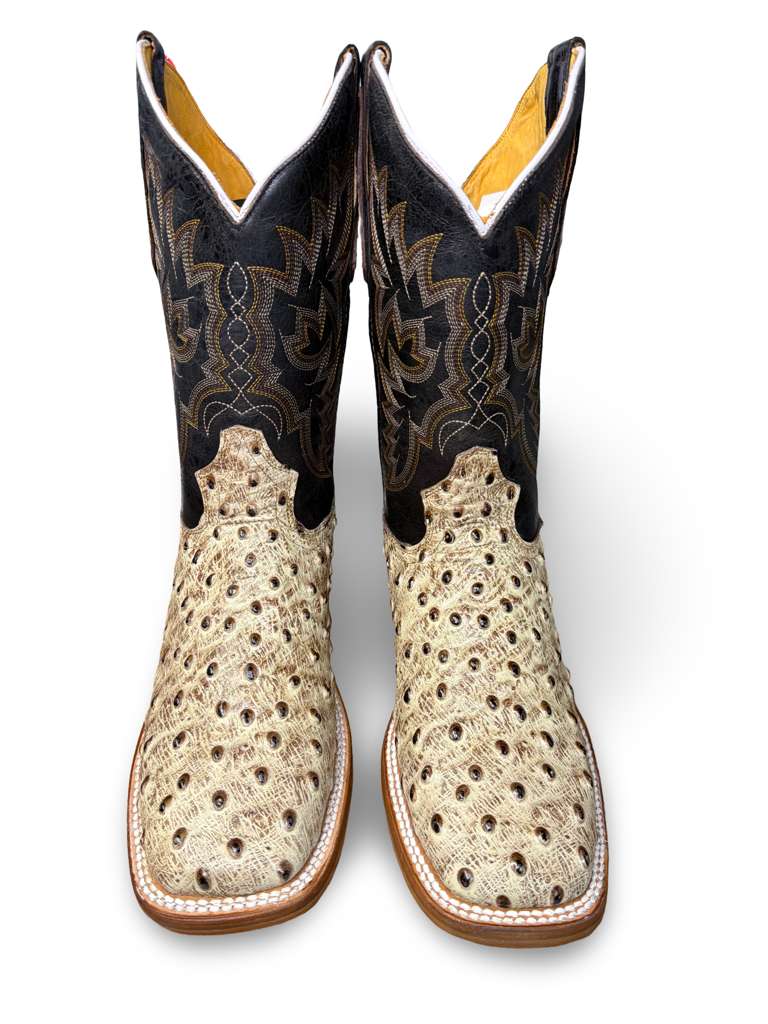 Bota Vaquera Print Avestruz Desierto Para Caballero