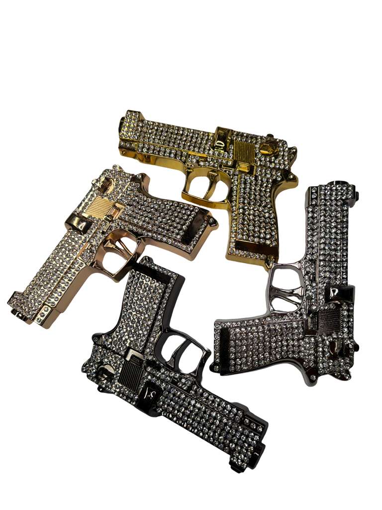 Evilla Metalica Con Diamantes Para Caballero