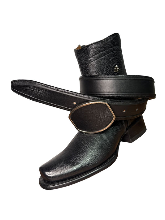 Bota Vaquera Estilo Dubai Venado Para Caballero