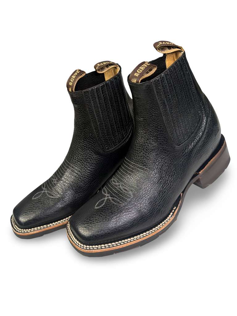 Botin Vaquero Floter Negro Suela 8 Segundos Para Caballero