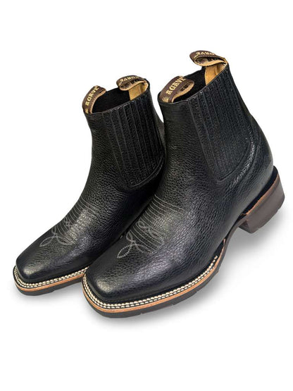Botin Vaquero Floter Negro Suela 8 Segundos Para Caballero
