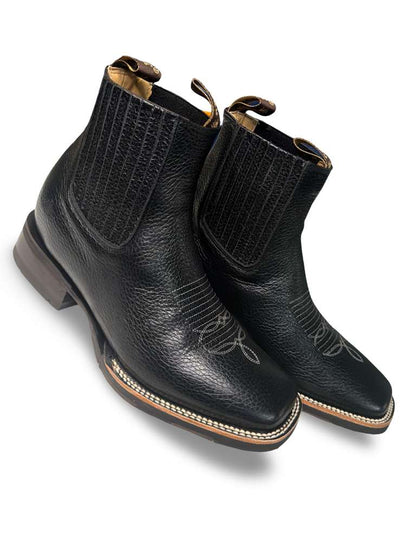 Botin Vaquero Floter Negro Suela 8 Segundos Para Caballero