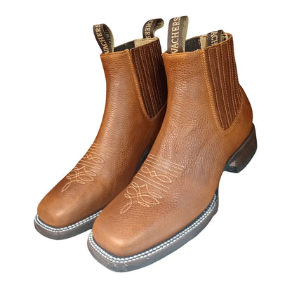 Kansas Honey Men's Cowboy Boots - Brown Leather, Comfortable Fit, Durable Sole, Ideal for Casual Wear